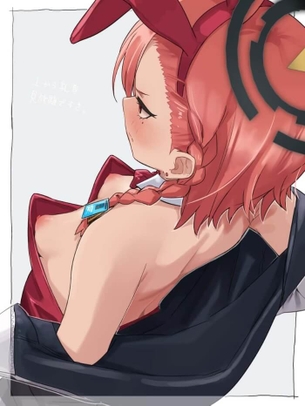 [ブルアカ][エロ画像]美甘ネルのパイチラでシコったよ～♪