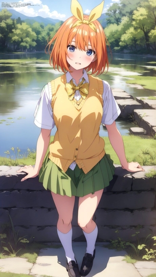 『stable-diffusion』「五等分の花嫁」中野四葉ちゃんのAIエロ画像を大量作成