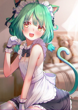 【2月22日】ネコの日らしいので可愛らしい猫耳メイドさんの二次画像