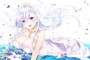 【二次元】ウェディングドレス姿の純白美少女達のエロ画像 Part.18 50枚