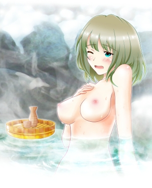 温泉湯けむり美少女エロ画像！　その８
