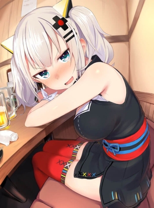 [VTuber][エロ画像]輝夜月(かぐやるな)を居酒屋でガチで口説いたよ～♪