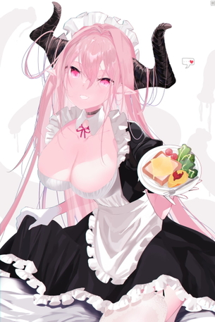 【二次】胸の谷間がエロい格好の女の子たちのエロ画像 Part１