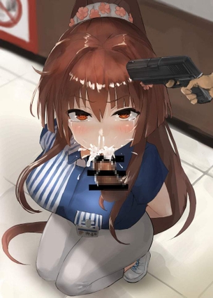 【やいケツを出せ！】銃を突き付けられつつレイプされてる二次エロ画像