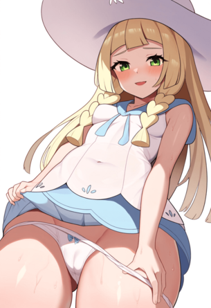 [ポケモン][エロ画像]リーリエの使用済みパンツをもらったよ～♪