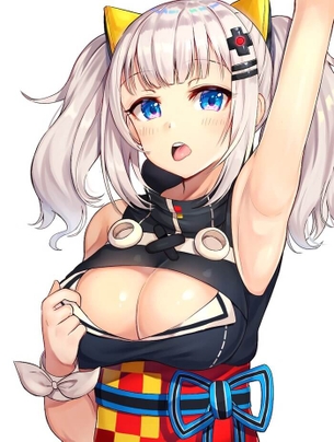 [VTuber][エロ画像]輝夜月(かぐやるな)の無防備な脇(ワキ)で抜いたよ♪