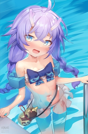【非・微エロ】日曜日の紫髪美少女画像まとめ その２０７