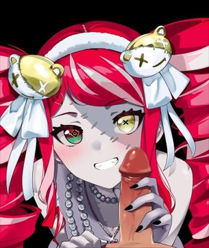 [ホロライブ][エロ画像]クレイジー・オリーに亀頭を舐めてもらったよ♪