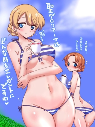 【画像あり】ダージリンが闇風俗で本番解禁www(ガールズ&パンツァー)