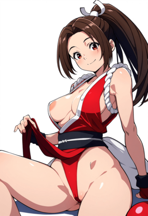 [KOF][エロ画像]不知火舞(しらぬいまい)のカラダで下半身が忙しくなったよ♪