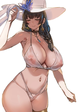 【２次】水着を着用した女の子のエロ画像その２４