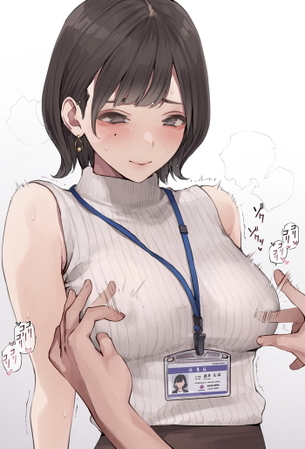【二次】服の上からノーブラ乳首をカリカリしてる乳首責めエロ画像 Part2