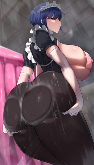 【二次】ガラスにおっぱいを押し付けたりしてるエロ画像 Part４