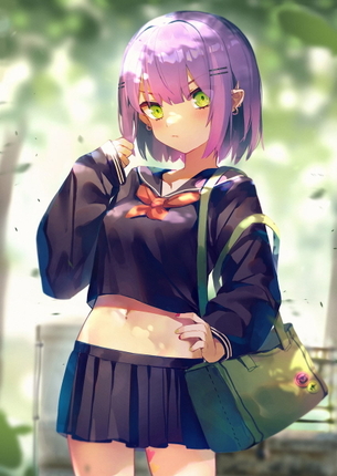 【JK】可愛いセーラー服女子校生ちゃんの健全な非エロ二次画像【制服】