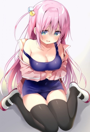 【ぼざろ】巨乳を隠しきれなかった後藤ひとりちゃんのおっぱい二次画像