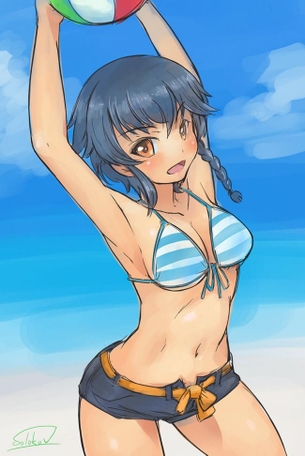 【ガールズ&パンツァー】ペパロニのエッチでがっつり抜けるエロ画像