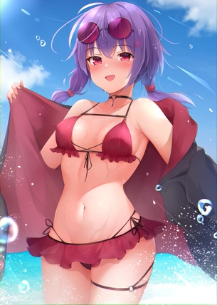 【非・微エロ】色鮮やかな水着を身に着けた女の子の二次画像まとめ その１２