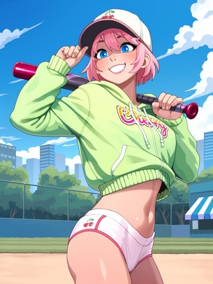【２次】ピンク髪の女の子のエロ画像その３４