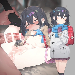 【二次】ぶっかけ＆顔射で体中精液まみれのエロ画像 Part５３