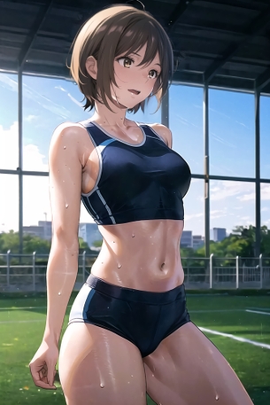 【２次】スポーツウェアを着た女の子のエロ画像その１１