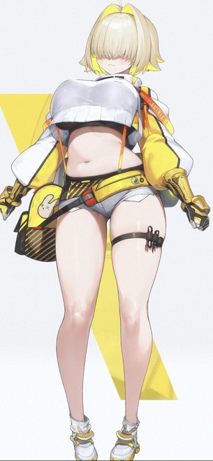 【画像】NIKKEさん、お腹ポッコリの太すぎる爆乳キャラを実装してしまう