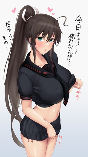 【画像】激シコれる、制服JKのキャラエロ画像集
