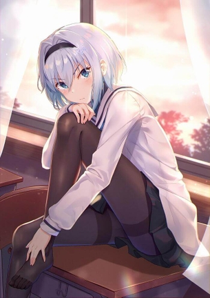 [りゅうおうのおしごと!][エロ画像]空銀子が黒パンストで誘ってきたよ～♪