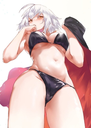 ローアングルの萌えイラスト