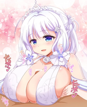 イラストリアスのおっぱいを好き放題ヤリ放題な二次エロ画像【アズールレーン】