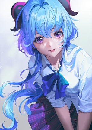 【二次】青髪女子画像　その３１