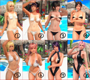 【画像】何番を選ぶかで意見が分かれるエロバレーの画像がこちらwwww