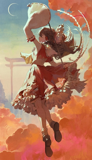 【和服】見るだけで運気が上がりそうな神々しい巫女さんの二次画像