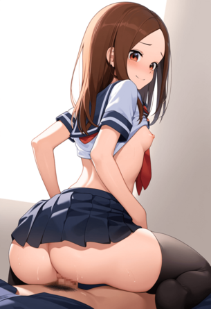 [からかい上手の高木さん][エロ画像]高木さんにイレさせてもらったよ～♪