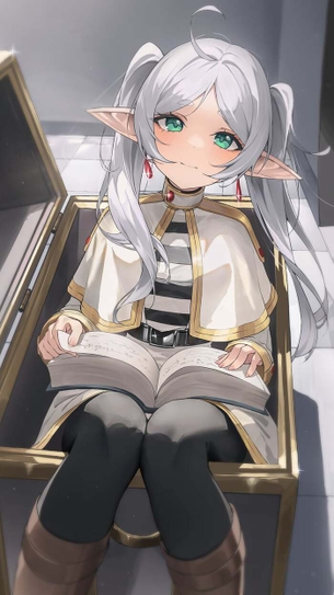 [葬送のフリーレン][エロ画像]本を読んでいるフリーレンで抜いたよ～♪