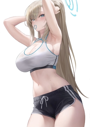 【２次】スポーツブラを着用した女の子のエロ画像その１１