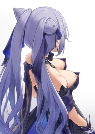 胸チラ見えで興奮する二次元美少女エロ画像5