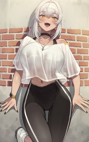 【２次】綺麗な銀髪美少女のエロ画像その４３
