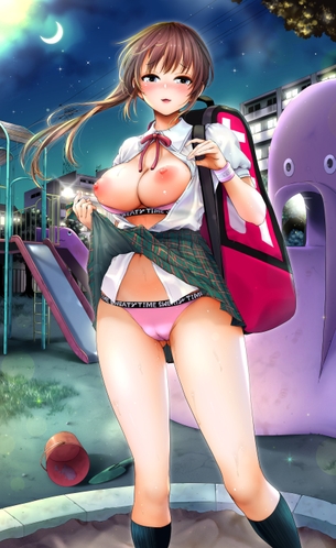 【露出狂】公然でエロい格好したりアソコやおっぱい晒したりしてる露出狂の女の子！　その５１