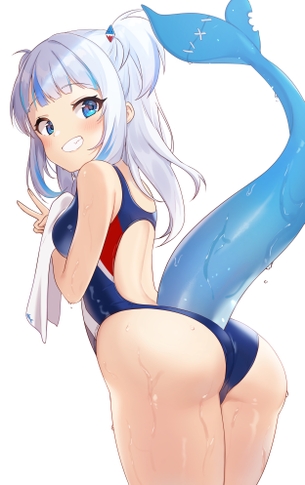 【２次】競泳水着姿の女の子のエロ画像その２７