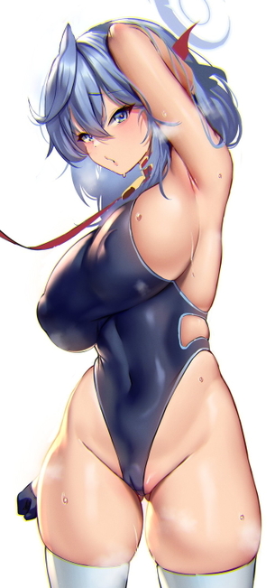 【二次】おっぱいがデカすぎて横乳がはみ出した格好がエロすぎるｗｗｗ【画像】