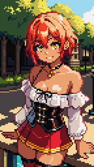 俺「はぁ、オリキャラのエッチなドット絵が欲しいなぁ?」AI「ホイ?」