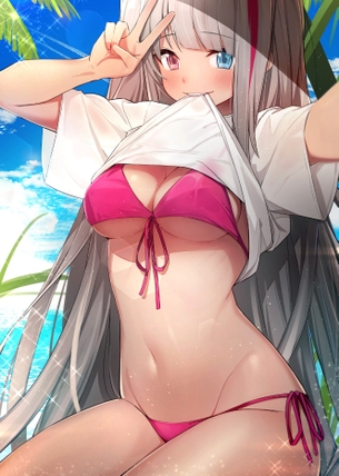 【２次】オッドアイの可愛い女の子のエロ画像 その２３