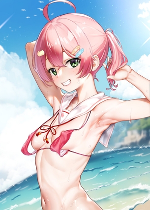 【非・微エロ】腋チラ・腋見せ二次元画像まとめ その１８