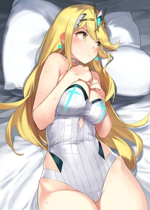 [ゼノブレイド2][エロ画像]ヒカリをベッドに押し倒したよ～♪