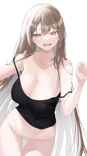 【二次】胸元が無防備すぎるノーブラタンクトップのエロ画像 Part2