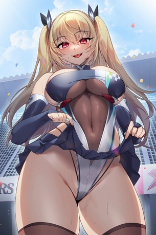 【RQ】レオタード型の衣装を着た美しいレースクイーンさんの二次画像