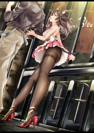 【ストッキング】むっちりフトモモと透けたパンツの究極コラボｗ ストッキング少女のエロ萌え画像集【二次エロ画像】
