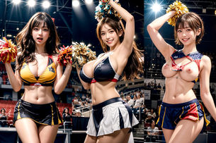 AIチアちゃん「一緒にハッピー！私たちで元気をお届けするよ♪」確かに心もアソコも元気になれそうなエロ画像200枚まとめ！ｗ [AI Generated]