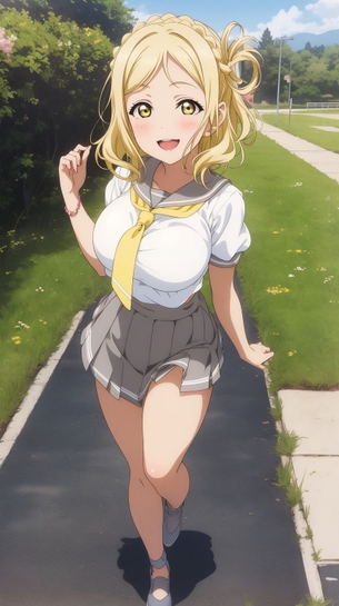 『stable-diffusion』【ラブライブ！】Aqours小原鞠莉ちゃんのAIエロ画像を大量作成