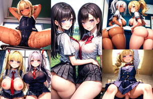 可愛い美少女女子校生ギャルたちのエッチなAIエロ画像223枚まとめ！ [AI Generated]